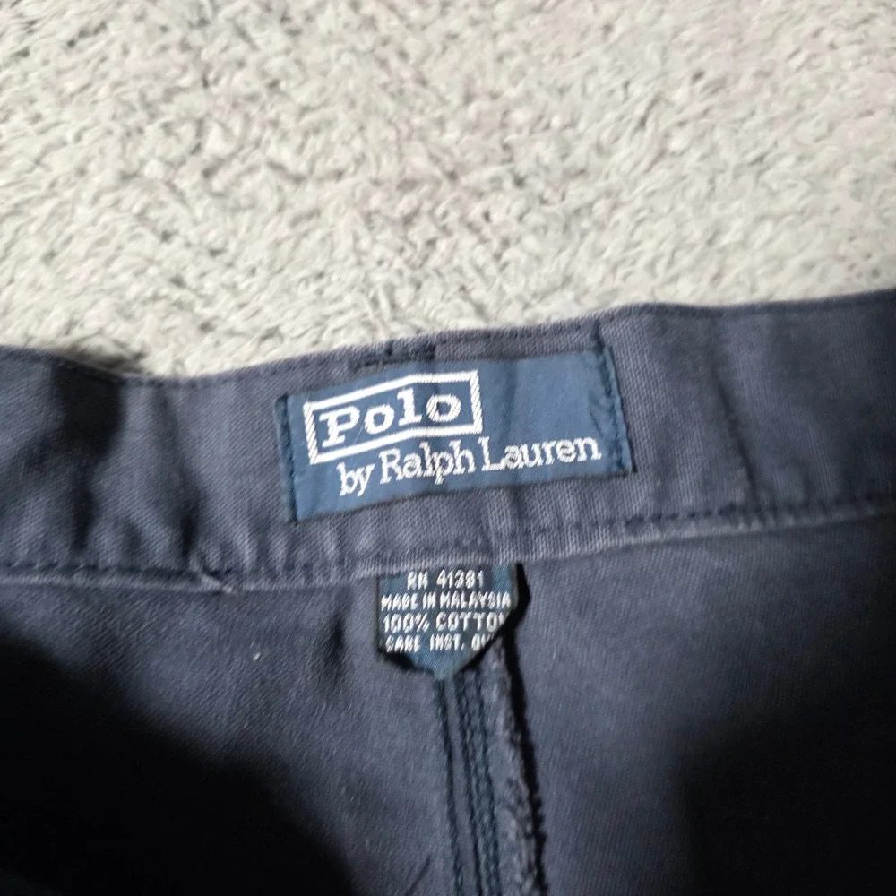 Polo Ralph Lauren Mens 36x25 Cropped Robson Pant Nvy Blue Carpenter Utility FLAW